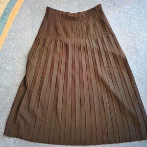 Staud Lena pleated skirt Brown L